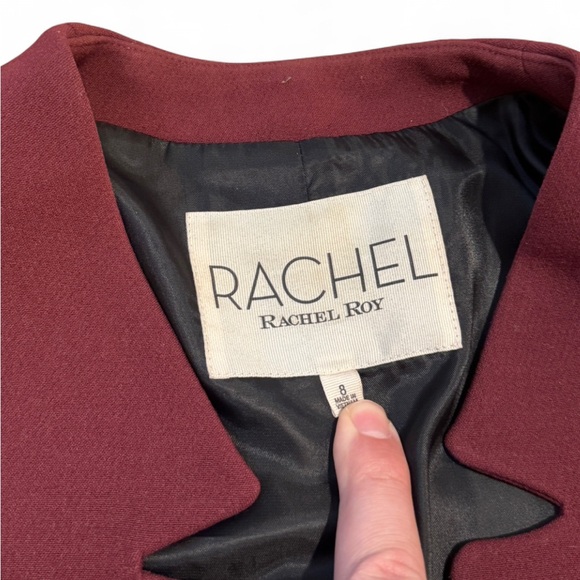 RACHEL Rachel Roy - Deep Red Blazer - Picture 4 of 7